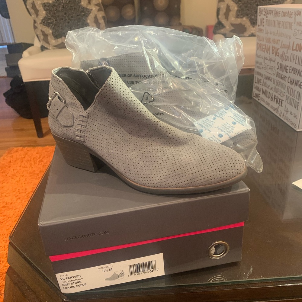 Womens grey low cut bootie